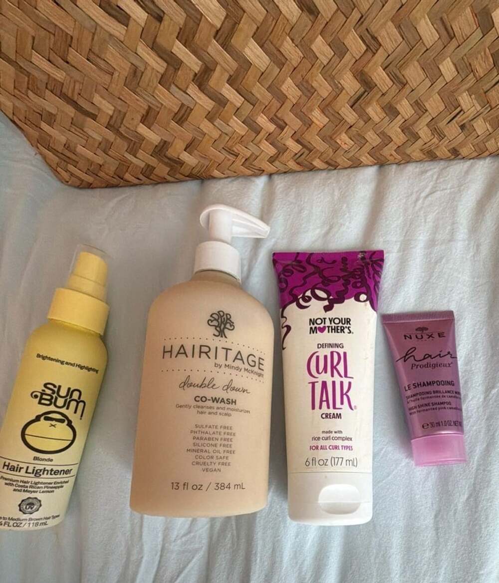 Haircare Bundle Hairitage Co-Wash, Nuxe Shampoo, Sun Bum, Curl Cream
